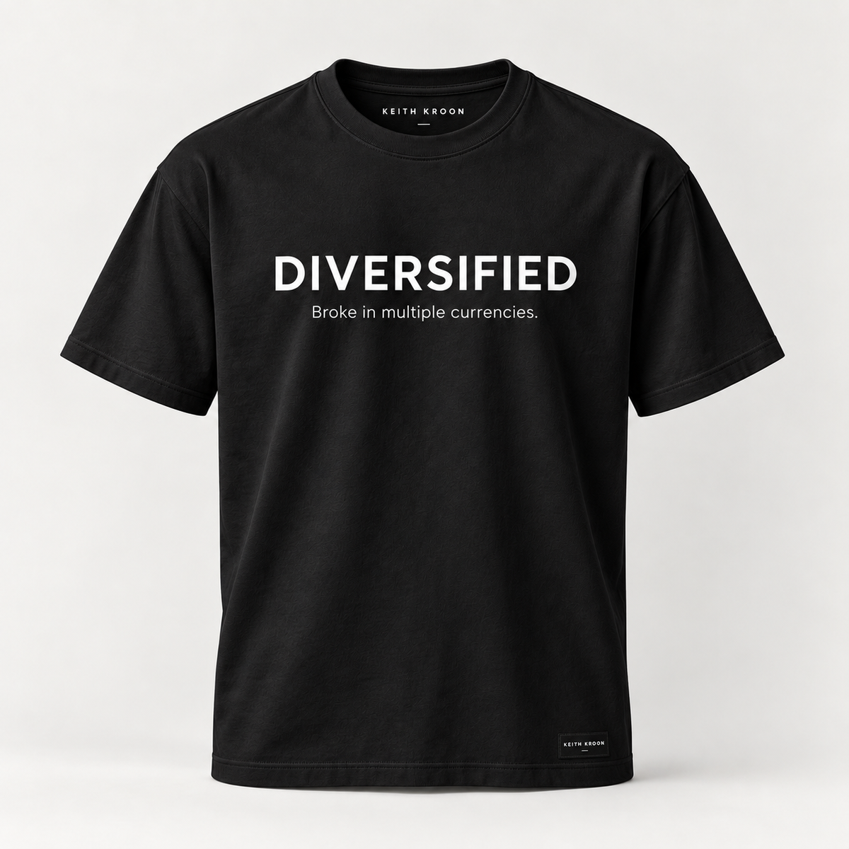 DIVERSIFIED black T shirt mockup